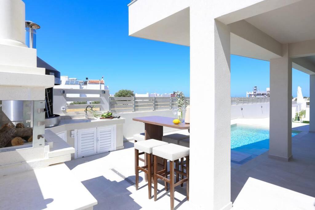 Villa Constantino With Heated Pool Kato Gouves Bagian luar foto